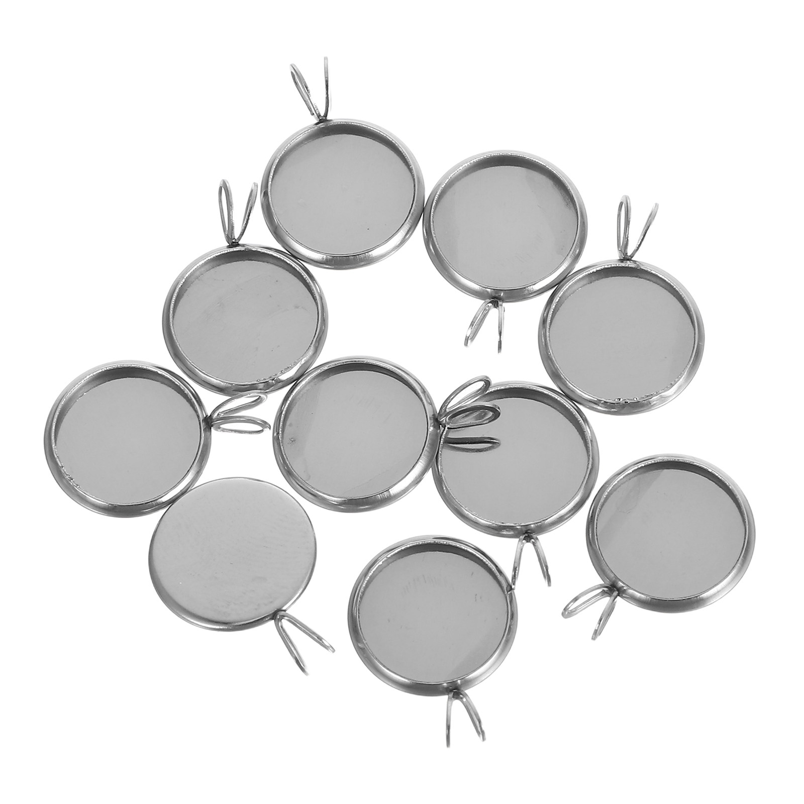 10Pcs 12Mm Round Pendant Tray  - Resin Crafts Diy recension och pris