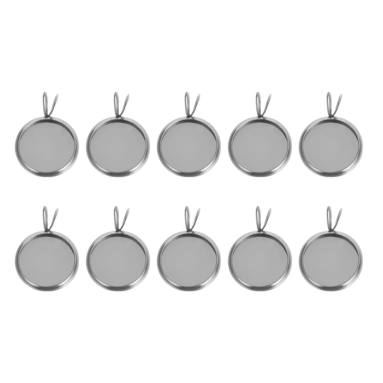 10Pcs 12Mm Round Pendant Tray  - Resin Crafts Diy recension och pris