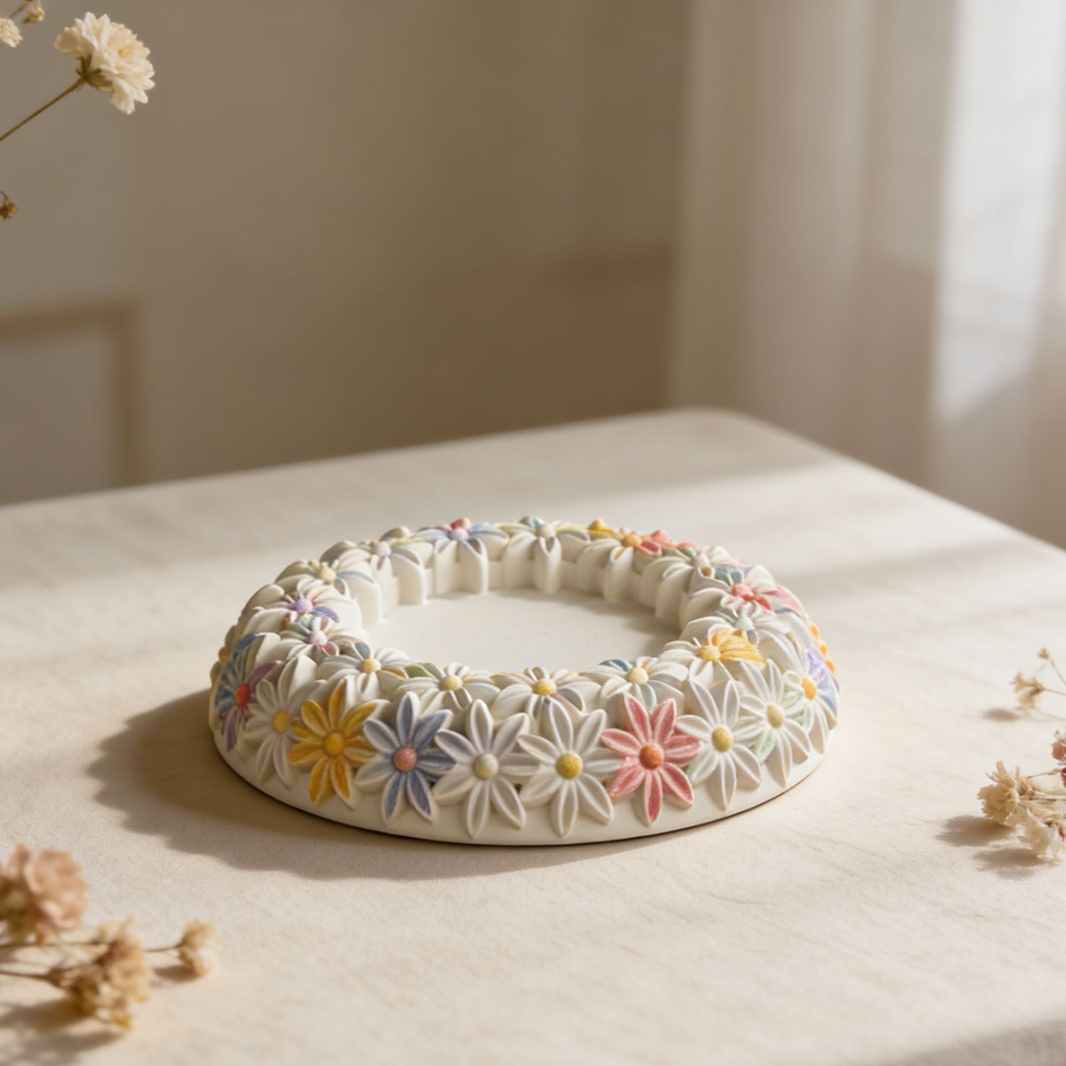 Round Ashtray Mold Round Flora - Resin Craft Workshop recension och pris