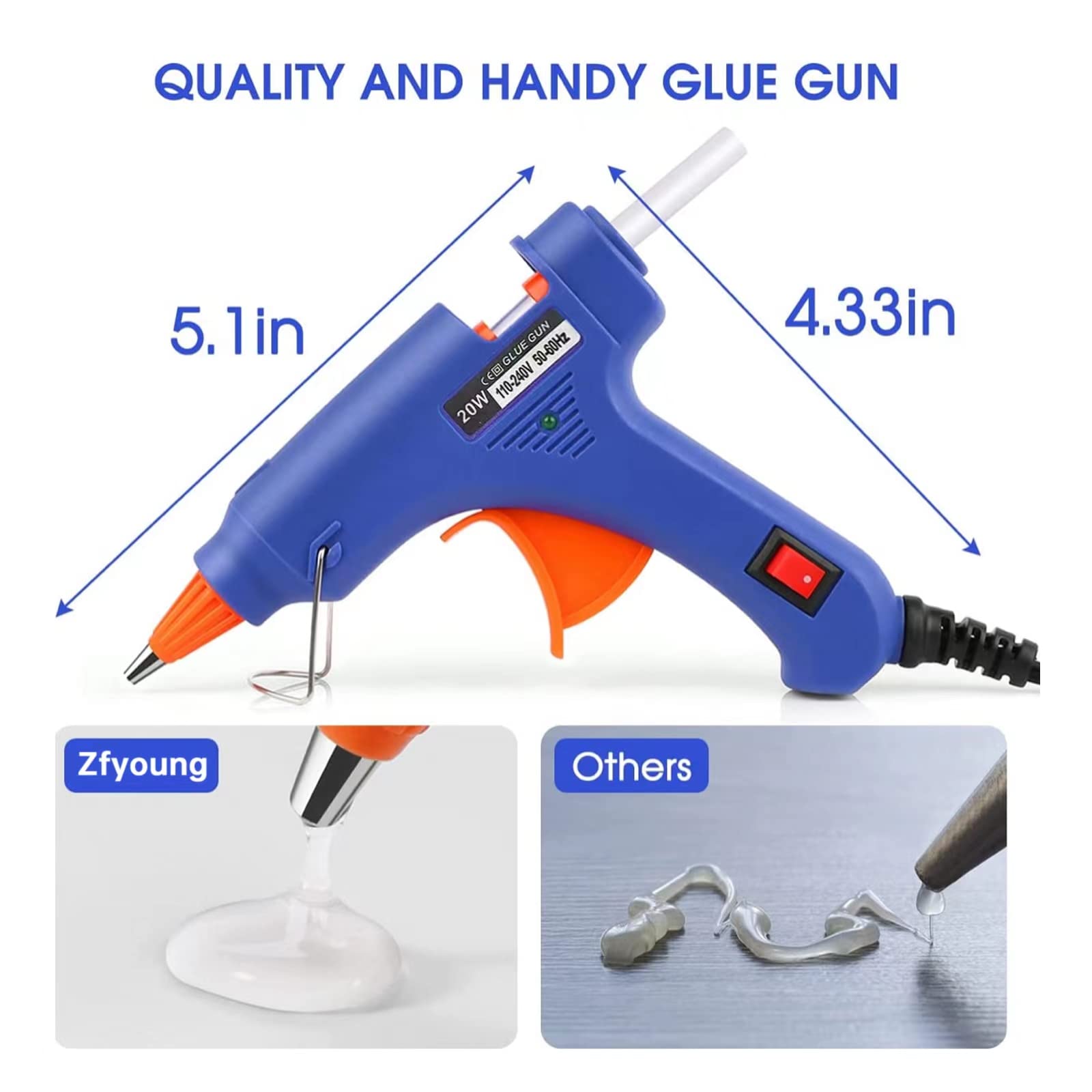 20W Hot Melt Glue Gun DIY Mini - Heat Gun Small recension och pris