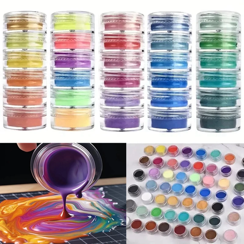 6Pcs Aurora Pearlescent Glitte - Resin Glitter Pack recension och pris