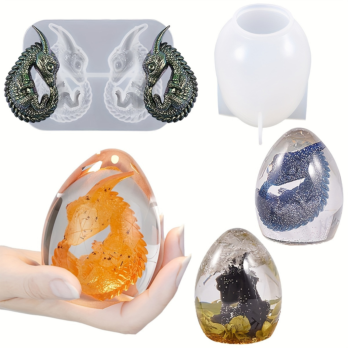 Silicone Dragon Egg Molds, 2-P - Resin Craft Ideas recension och pris