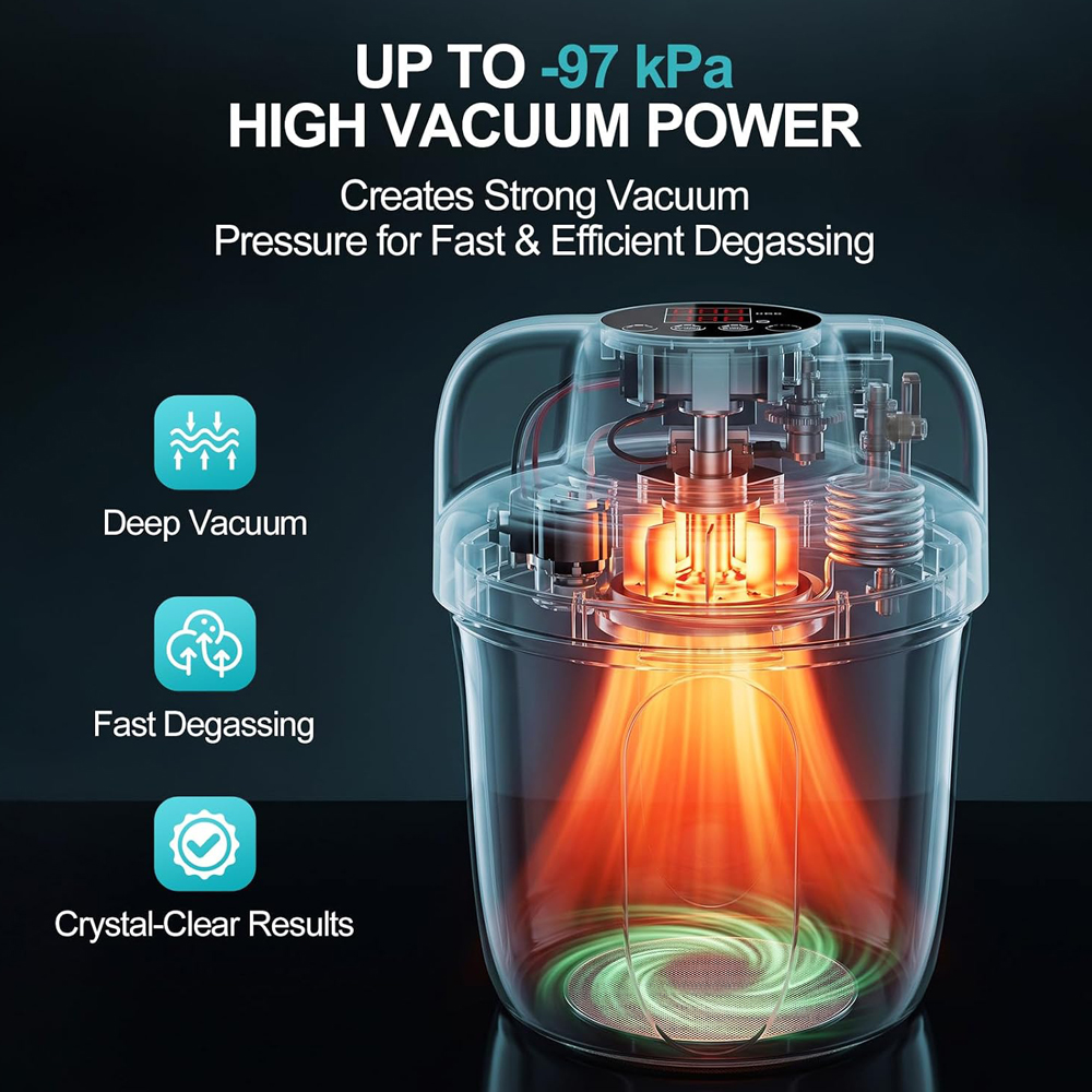 -97kPa Resin Bubble Remover Va - Vacuum Chamber Small recension och pris