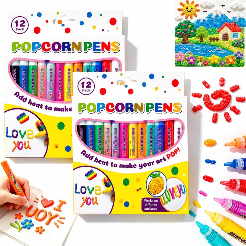 New Puffy Popcorn Pen Set 6/12 - Copic Marker Sketch recension och pris