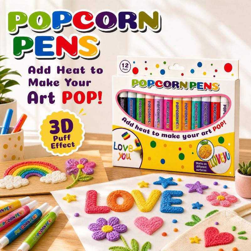 New Puffy Popcorn Pen Set 6/12 - Copic Marker Sketch recension och pris